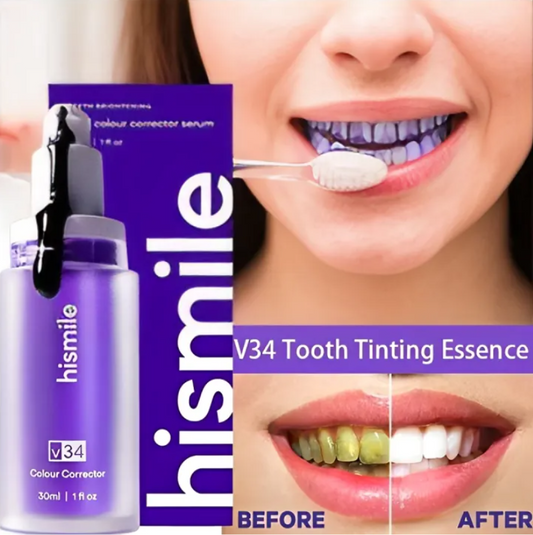 Hismile v34 Color Corrector Purple Teeth Whitening Toothpaste